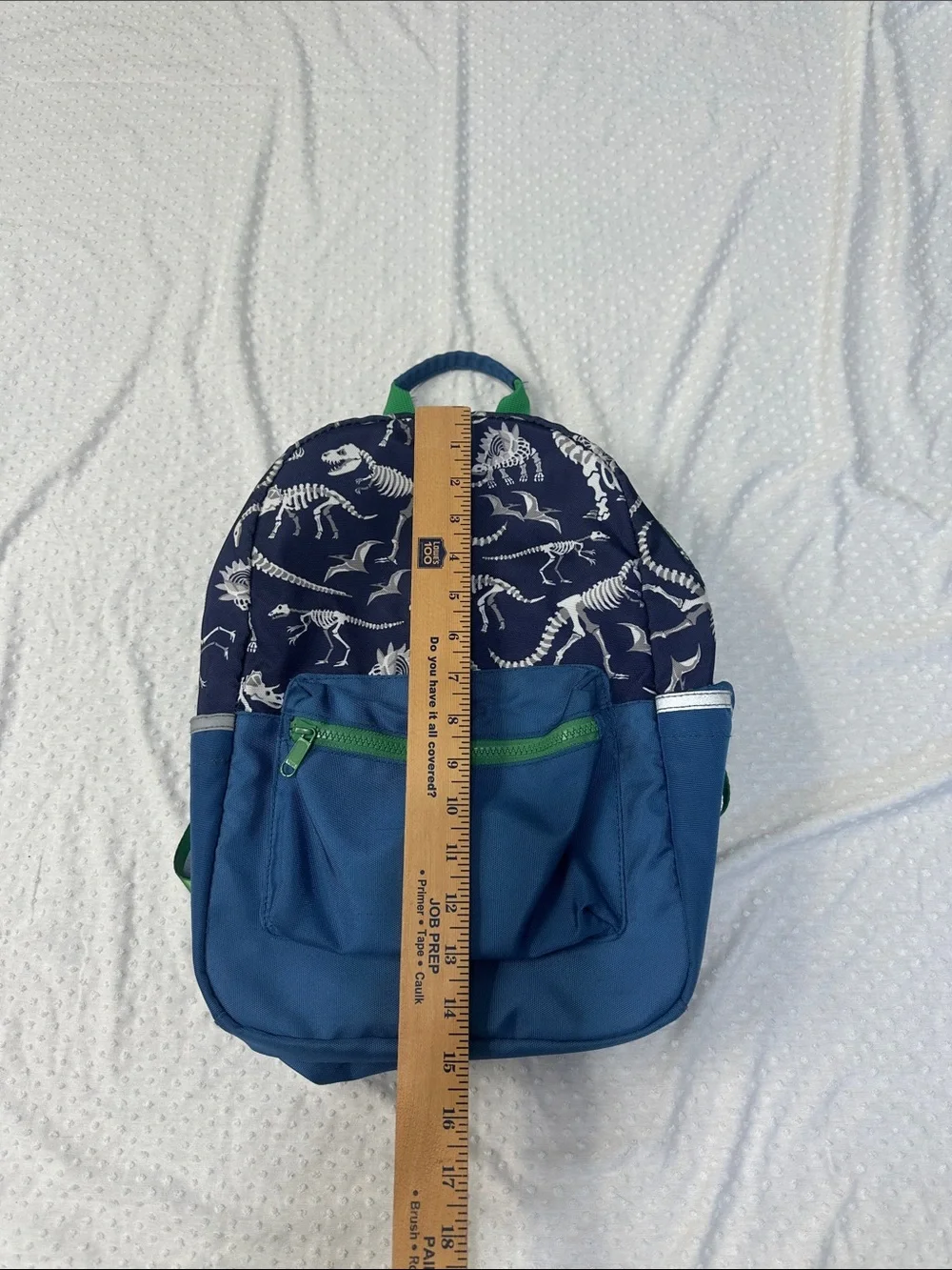 PBK POTTERY BARN KIDS Astor Navy Dinosaur Bones Backpack Small Back Pack
